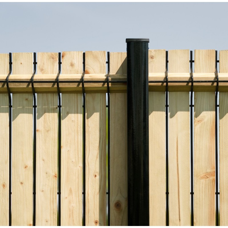 SichtschutzSet aus Holzlatten WOOD Slat ? L 2,50 m Gardenode