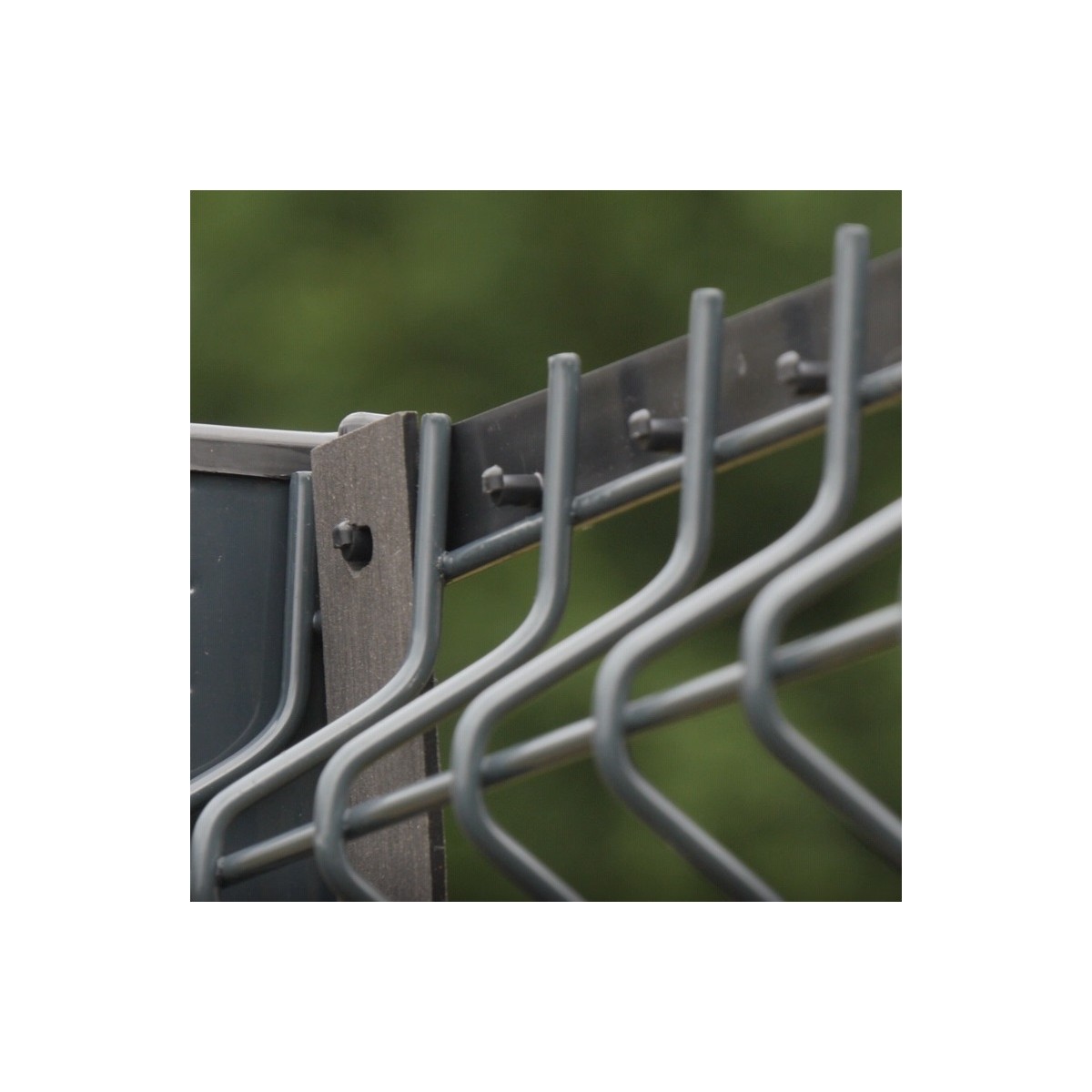 Panneau Grillage Rigide EASY CLOTURE Kit Occultation Lattes PVC Pour Panneau Rigide Maille 55 1m03 Vert Kit Occultant Pour Grillage Rigide