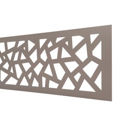 Decorative laser cutting for composite or aluminium fencing