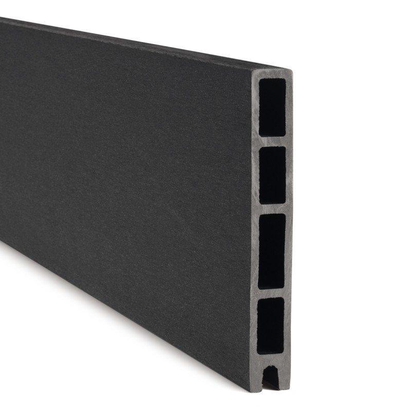 Lame de finition pour clôture composite gris anthracite Lame de finition pour clôture composite gris anthracite