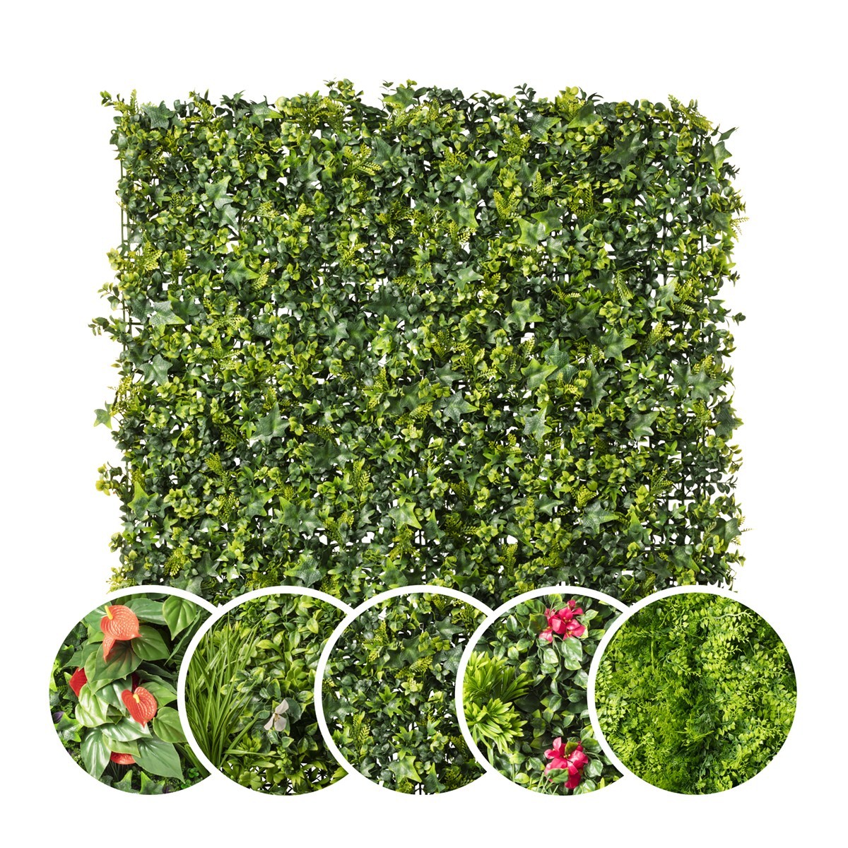 5 modèles murs végétaux artificiels