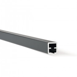 Aluminium top rail for composite and aluminium fencing