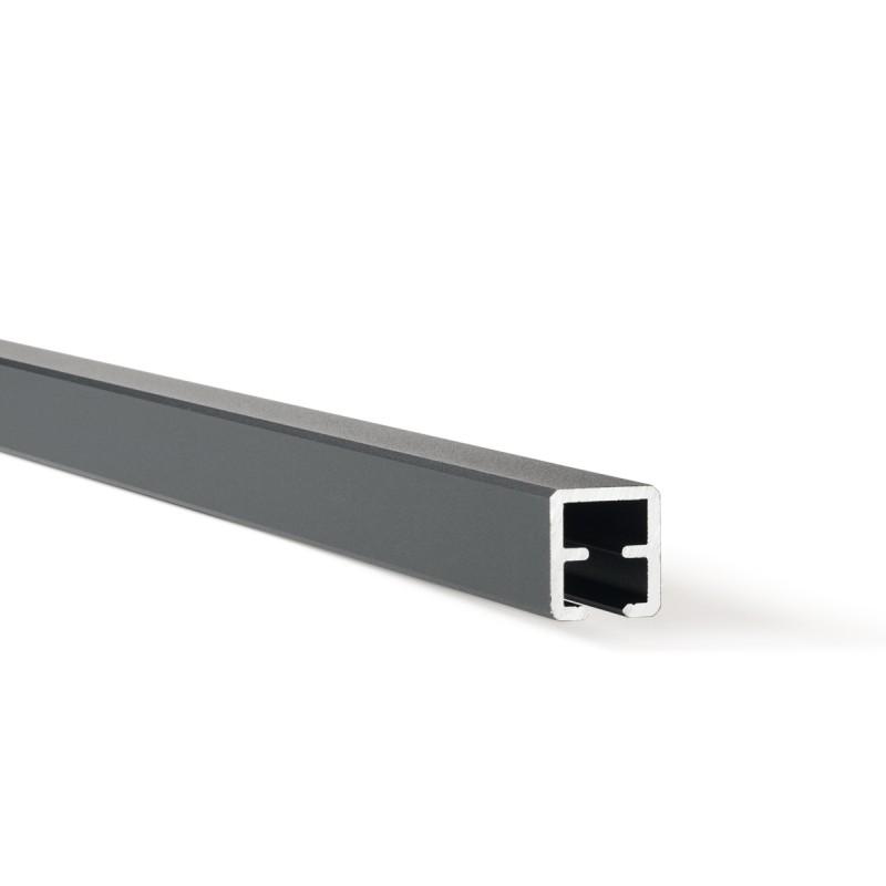 Lisse haute aluminium gris anthracite pour clôture composite et aluminium Lisse haute aluminium gris anthracite pour clôture composite et aluminium