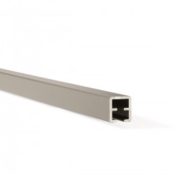 Aluminium top rail for composite and aluminium fencing