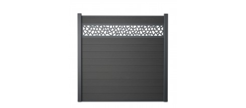 With decorative slat